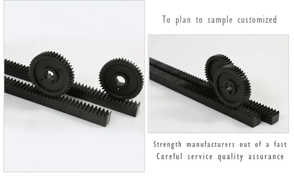Good Tensile Strength Nylon Plastics Rack for Sliding Gate 3 gear racks